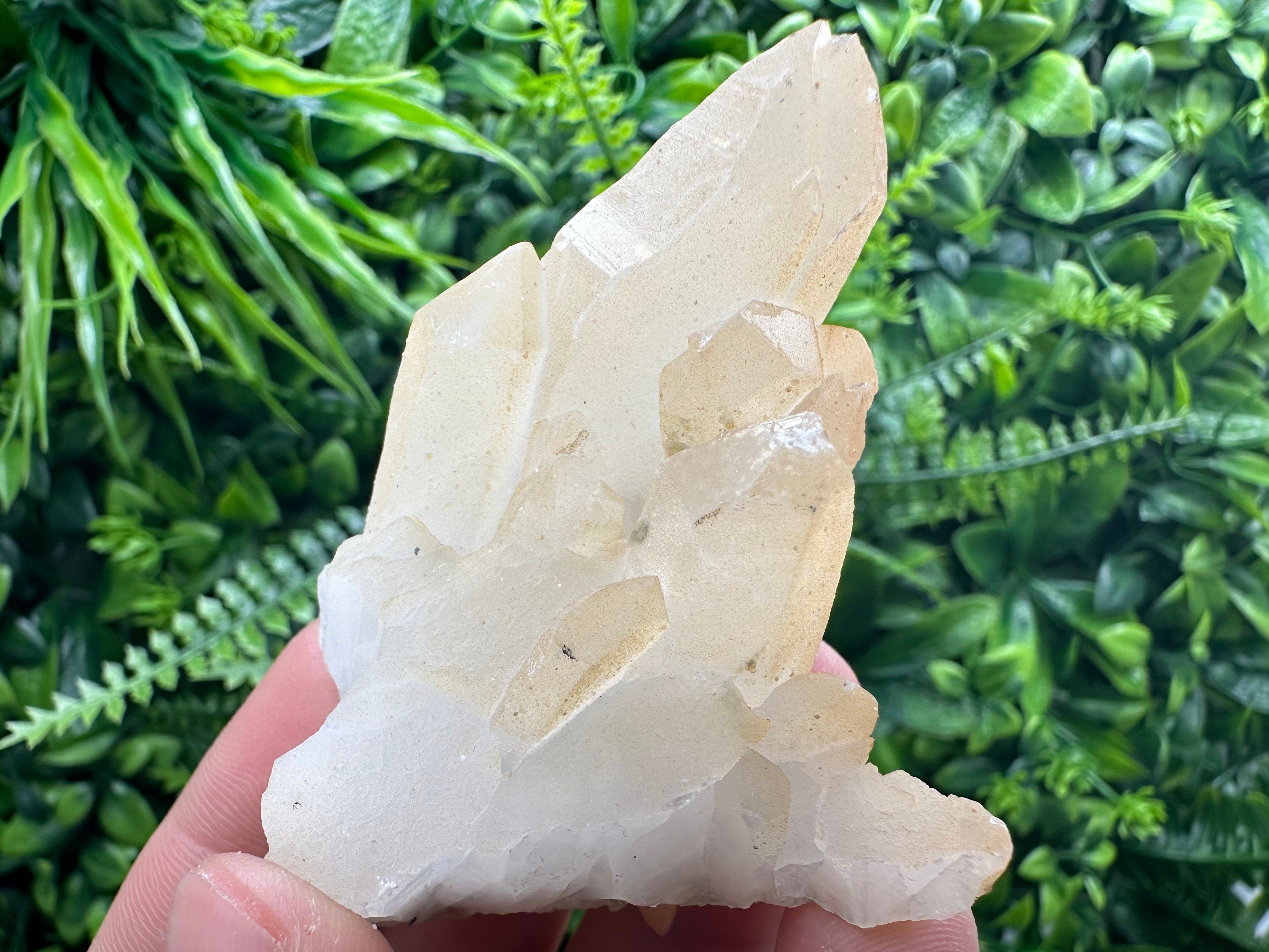 Transparent Quartz Cluster with Mineral Inclusions - Bulgaria
