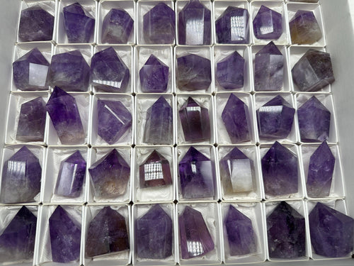 Brazilian Amethyst Point, Deep Purple Cathedral Crystal
