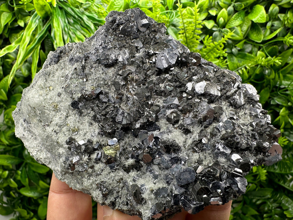 Sphalerite Galena Calcopyrite on Quartz, Borieva Bulgaria Mineral Specimen