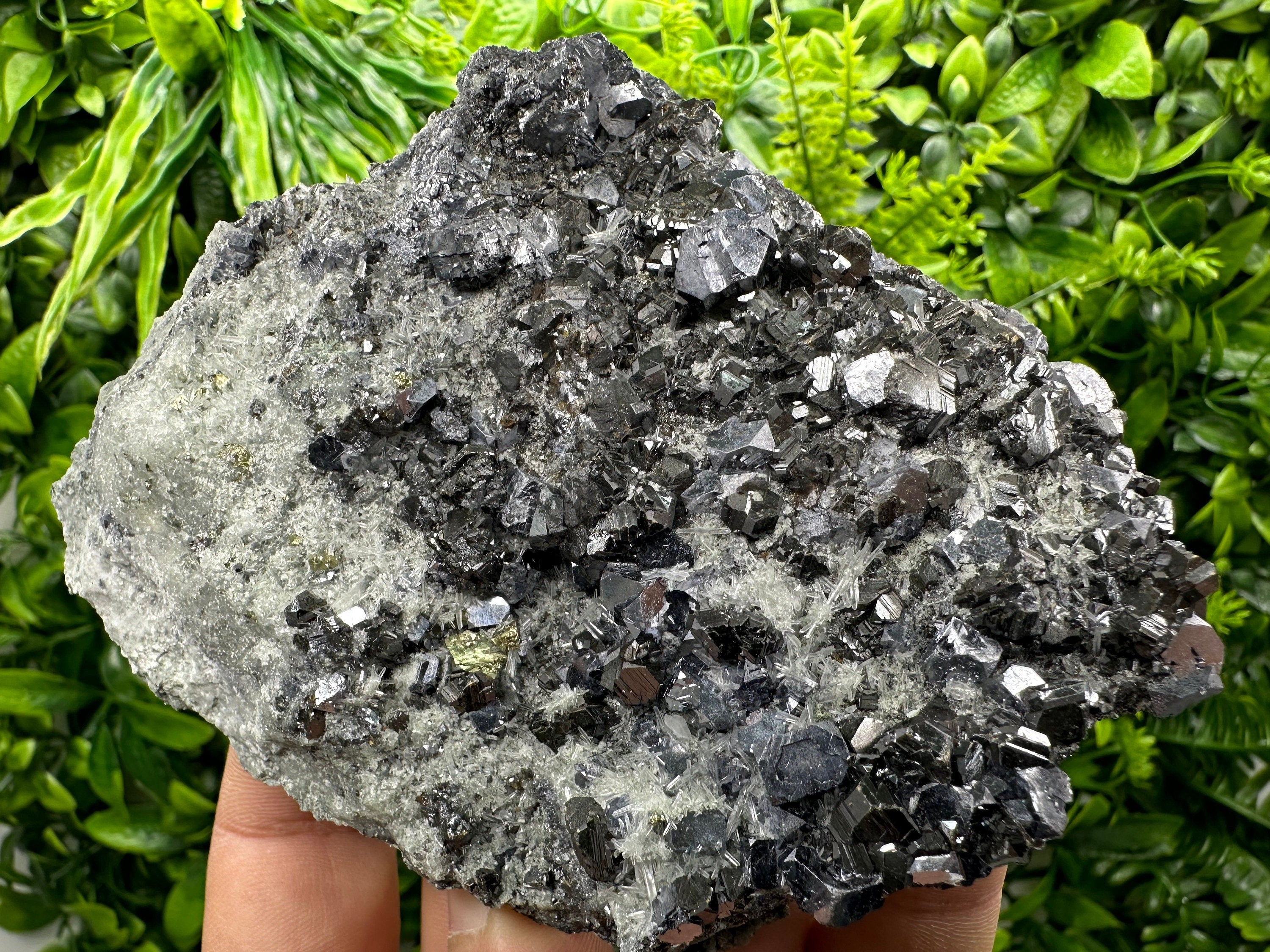 Sphalerite Galena Calcopyrite on Quartz, Borieva Bulgaria Mineral Specimen
