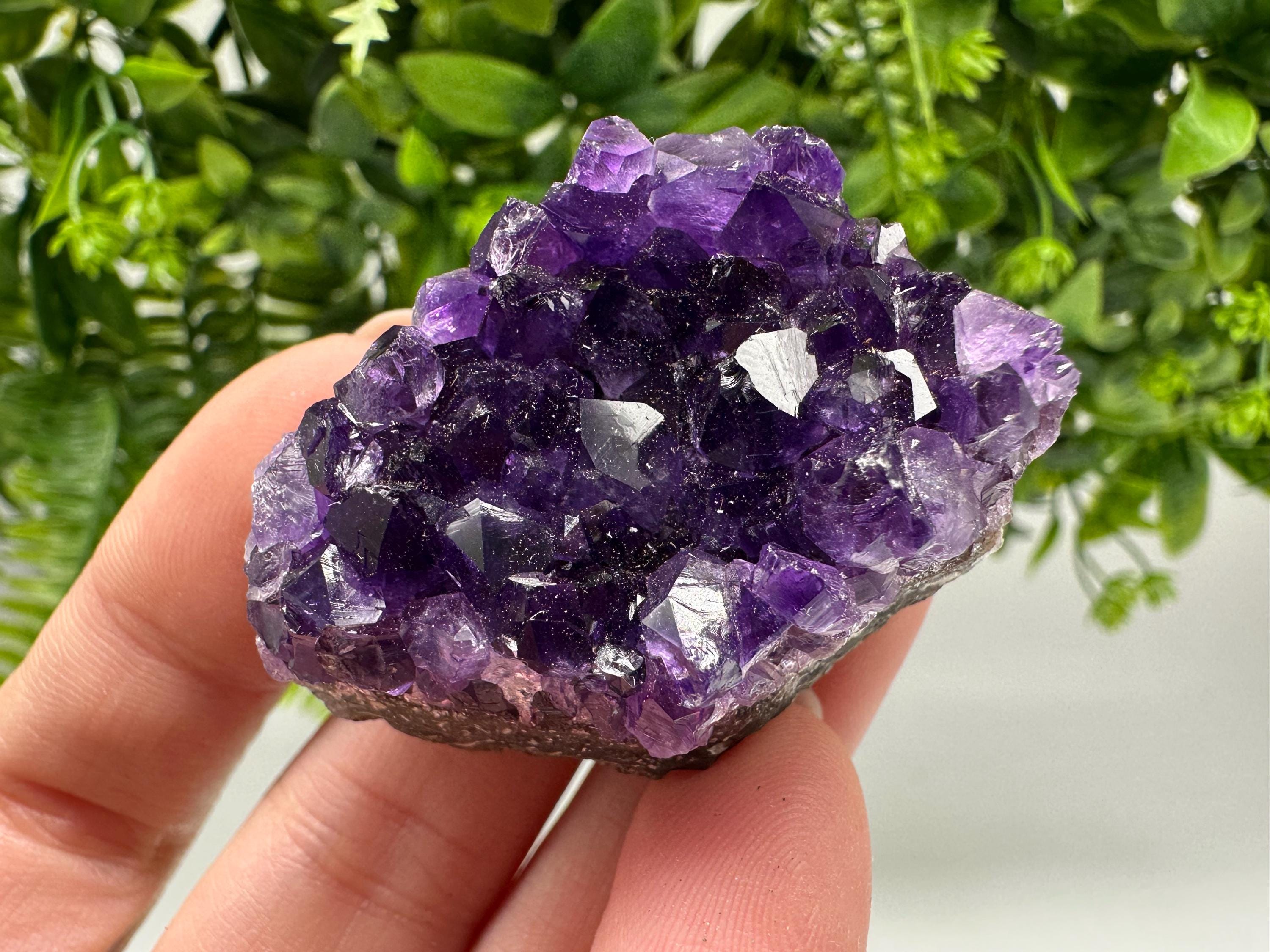 Uruguay Amethyst Crystal: Purple Quartz Home Decor, Energy Stone
