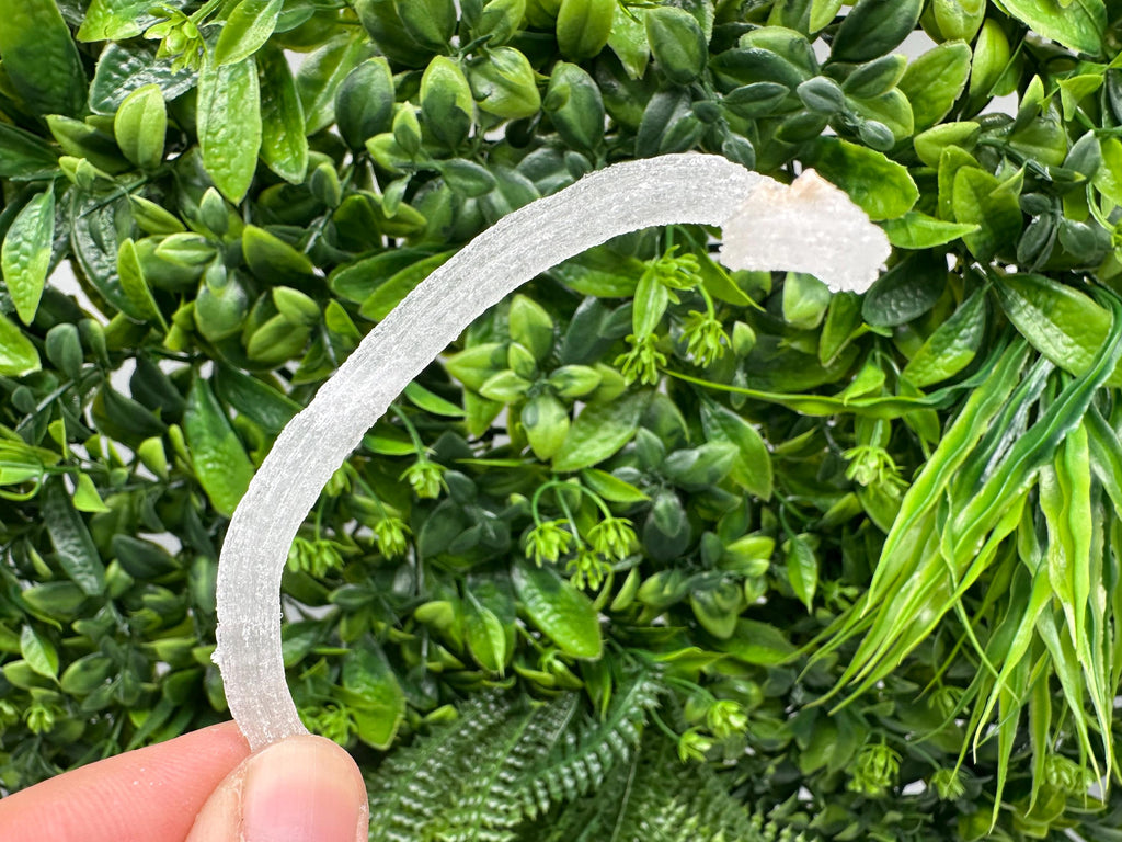 White Selenite Gypsum "Ram's Horn'' Selenite,from Guizhou,China,perfect Shape and Luster,Fluorescent Selenite Gypsum,minerals specimen,colle