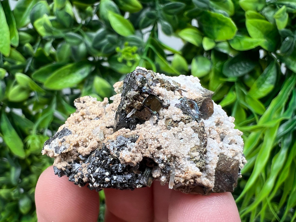 Rainbow Pyrite Siderite Mineral Specimen: Madan Bulgaria Collectible