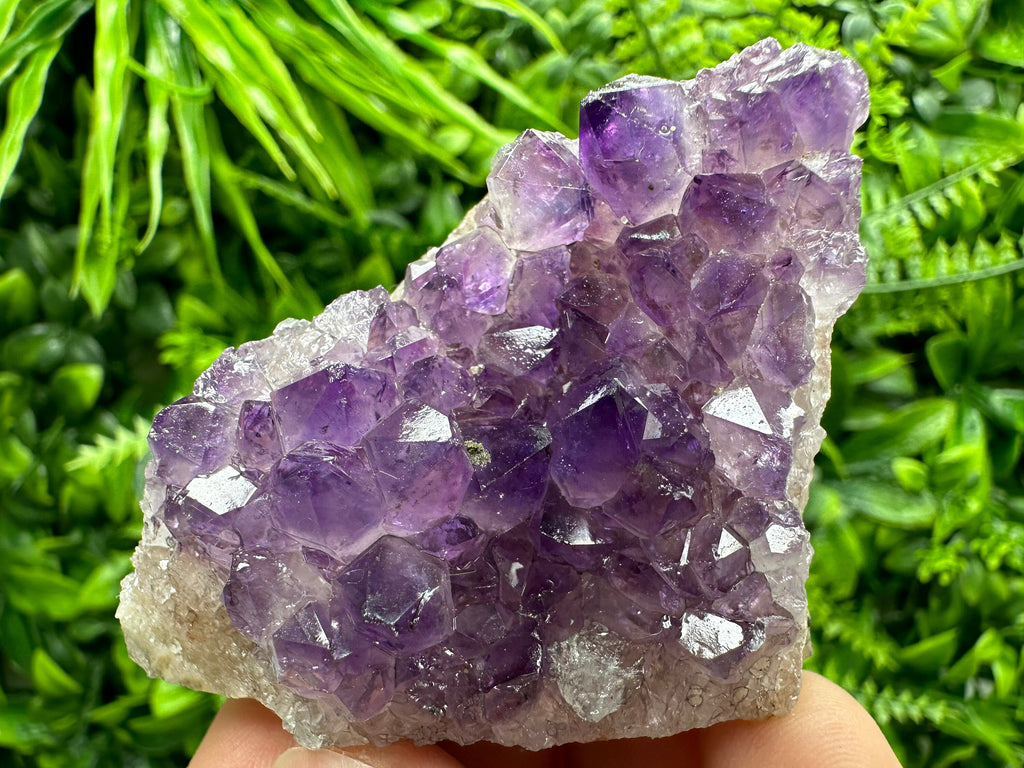 Uruguay Amethyst Cluster: Natural Purple Crystal, Home Decor
