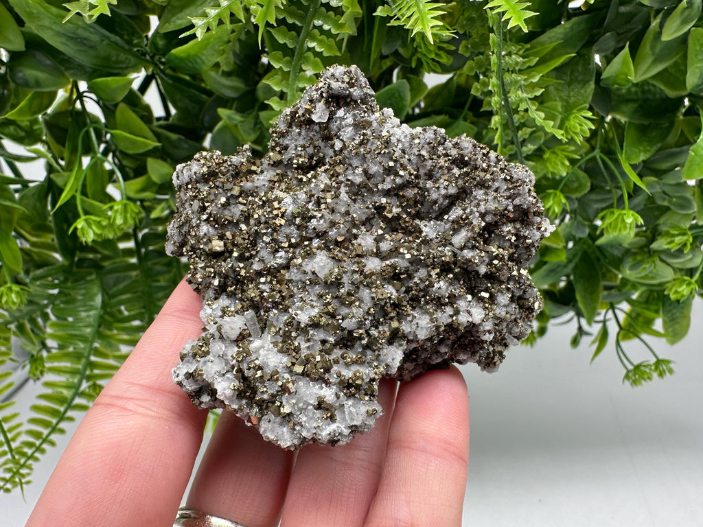Stunning Pyrite on Quartz,Calcite from Borieva mine,Madan,Bulgaria,natural,collectible mineral specimen,home decor stone,collection crystal