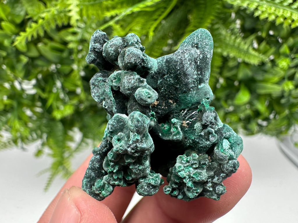 Congo Malachite Crystal Specimen, Polished Green Stone