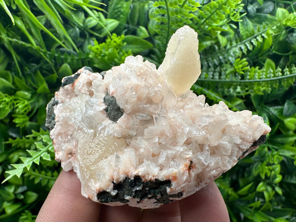 Stilbite on Heulandite Specimen: Natural India Minerals, Rare Crystal