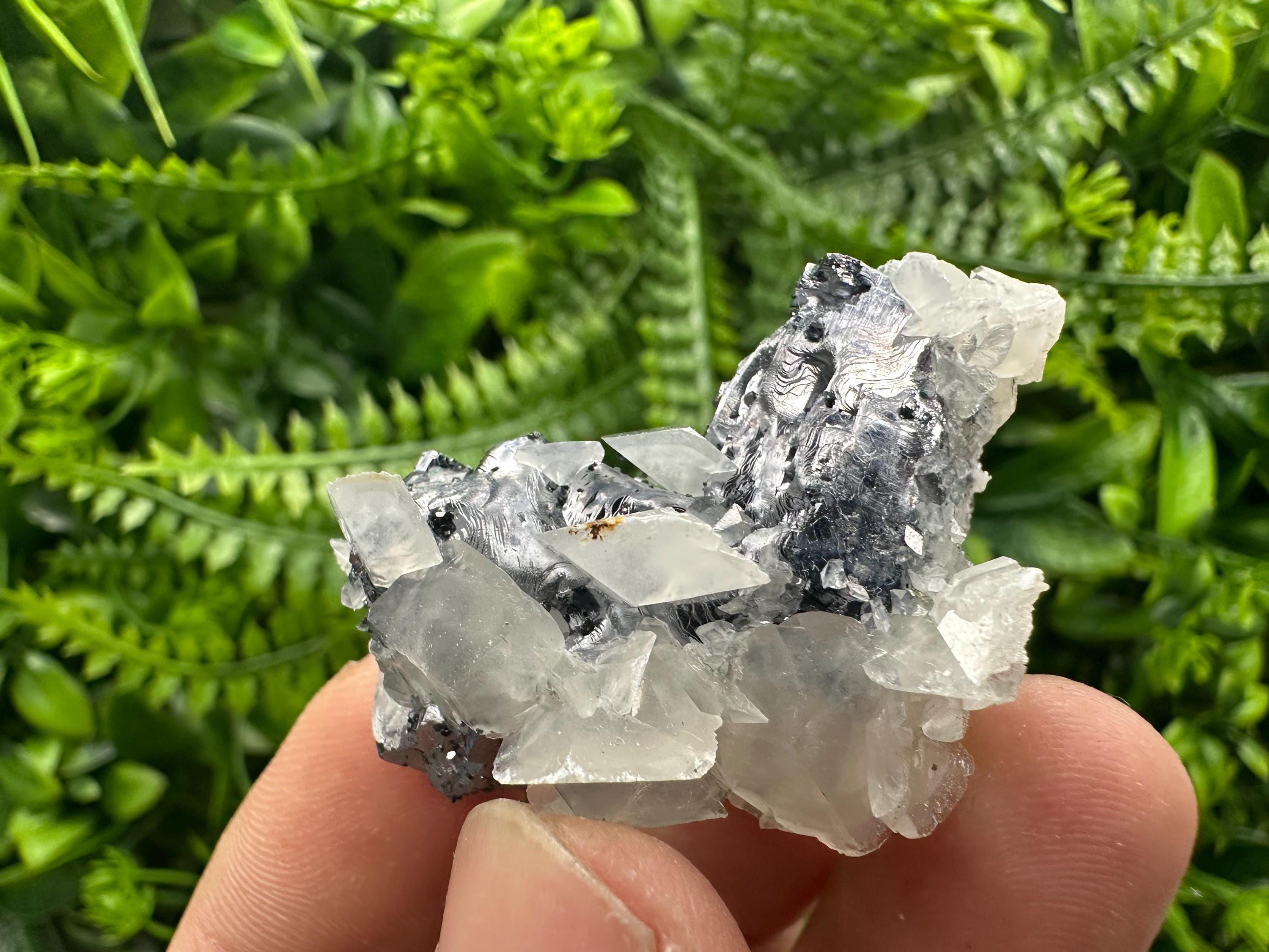 Quartz Galena Calcite Specimen: Borieva Mine, Bulgaria