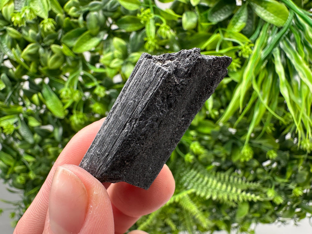 Natural Black Tourmaline Crystal – Raw Protective Stone, Healing Crystal, Grounding Mineral Gift