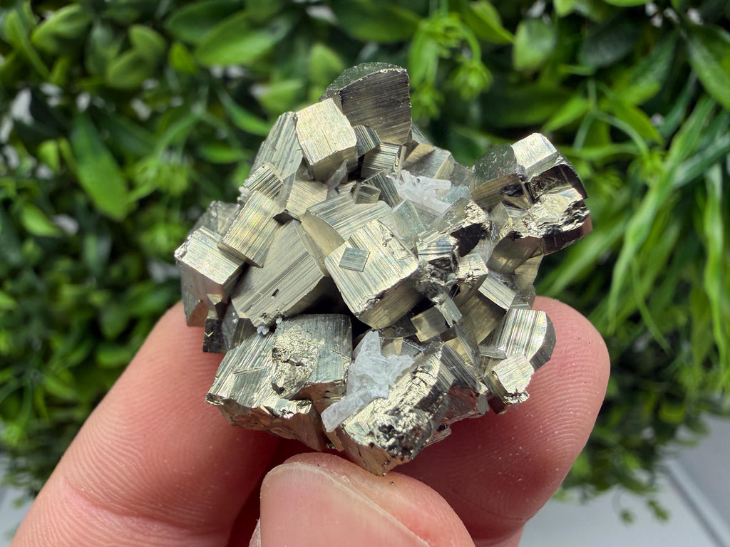 Rare Floating Pyrite Cluster, Fool’s Gold Crystal Decor