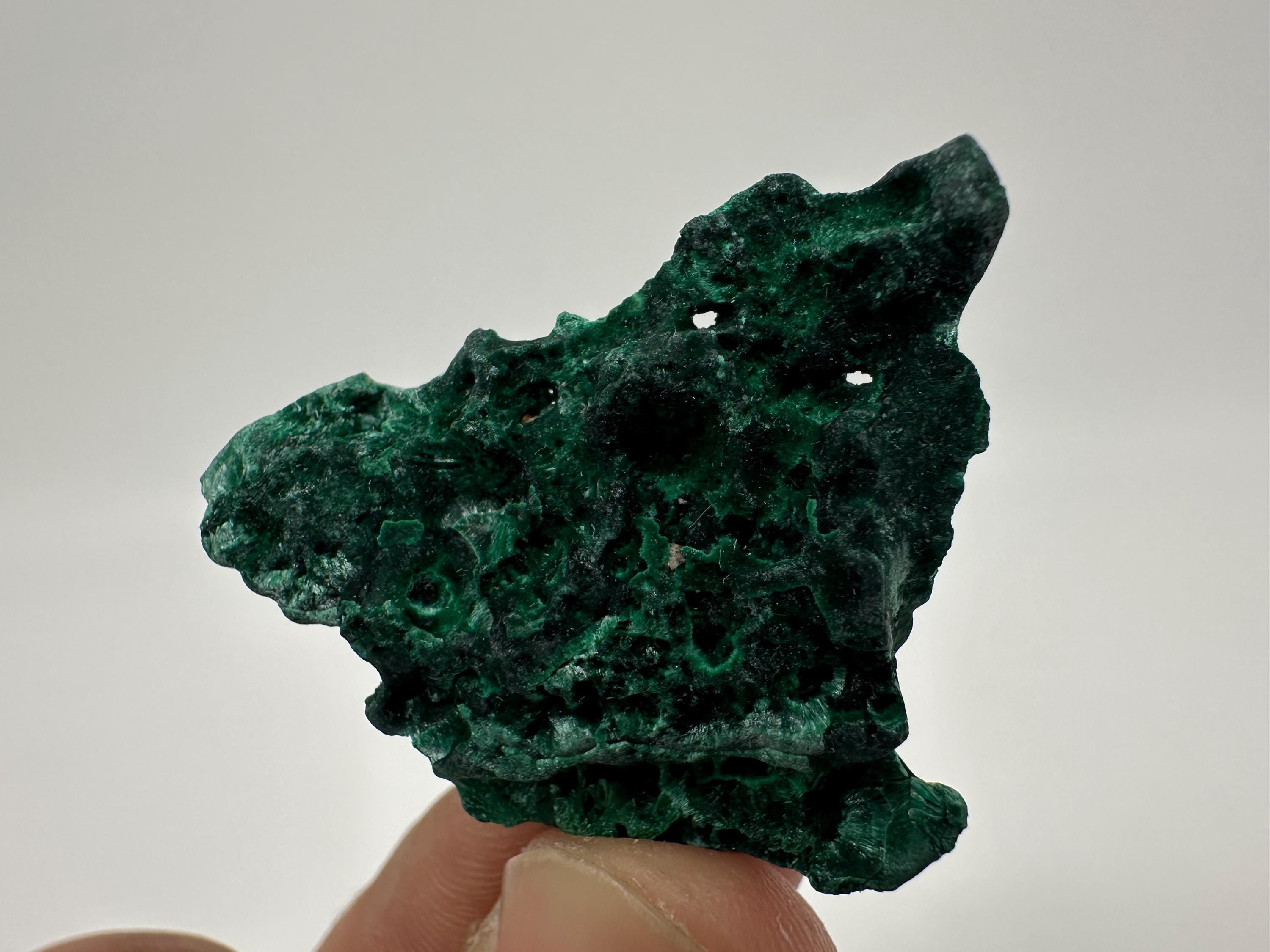 Green Polished Malachite Crystal, Congo Mineral Specimen (4/3cm)