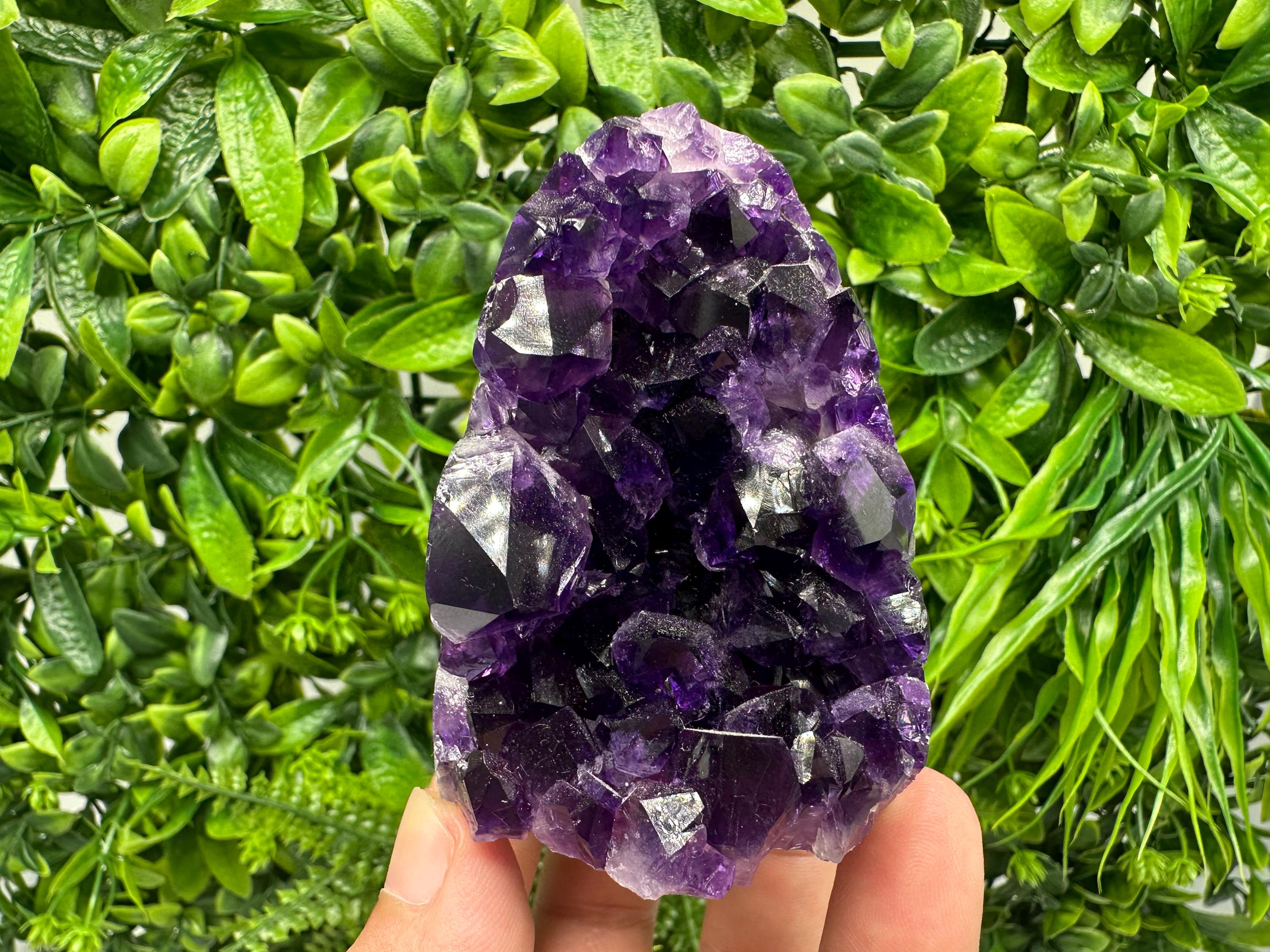 Uruguay Amethyst Crystal: Purple Quartz Home Decor, Energy Stone