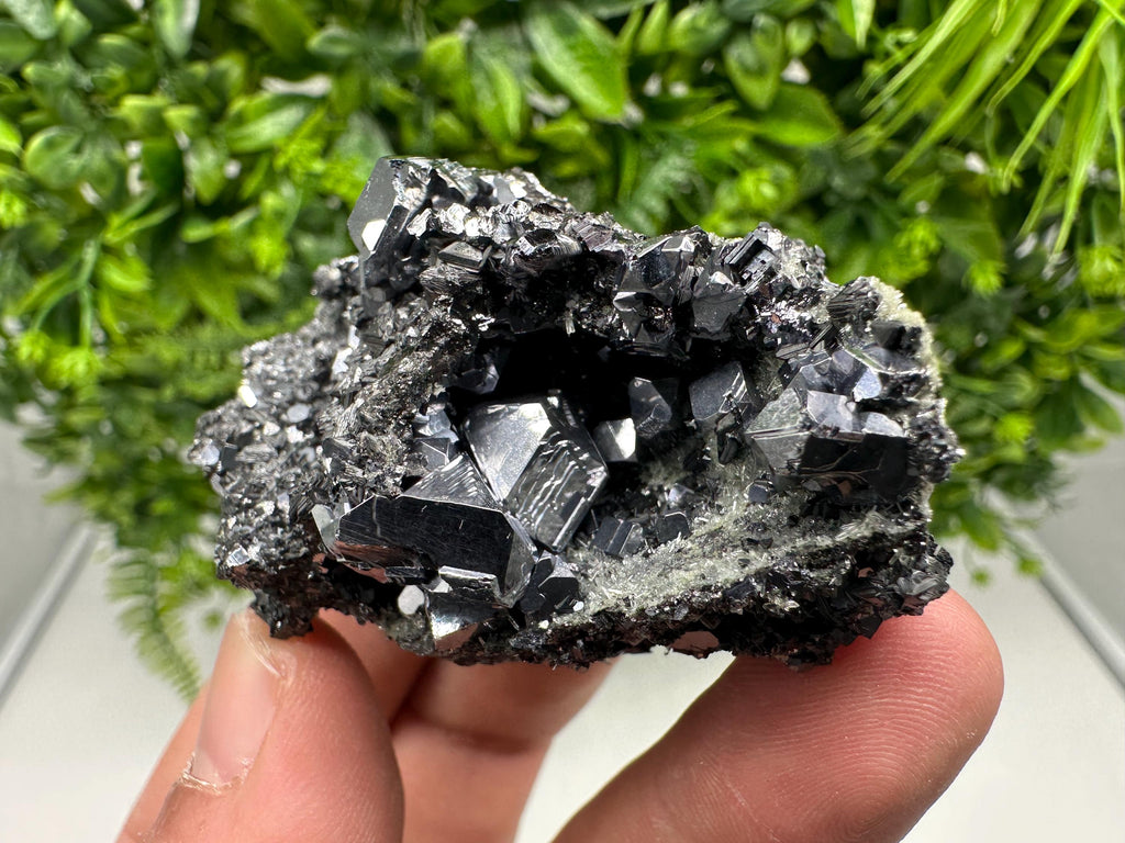 Sphalerite Galena Crystal Cluster with Quartz, Epidote & Chlorite
