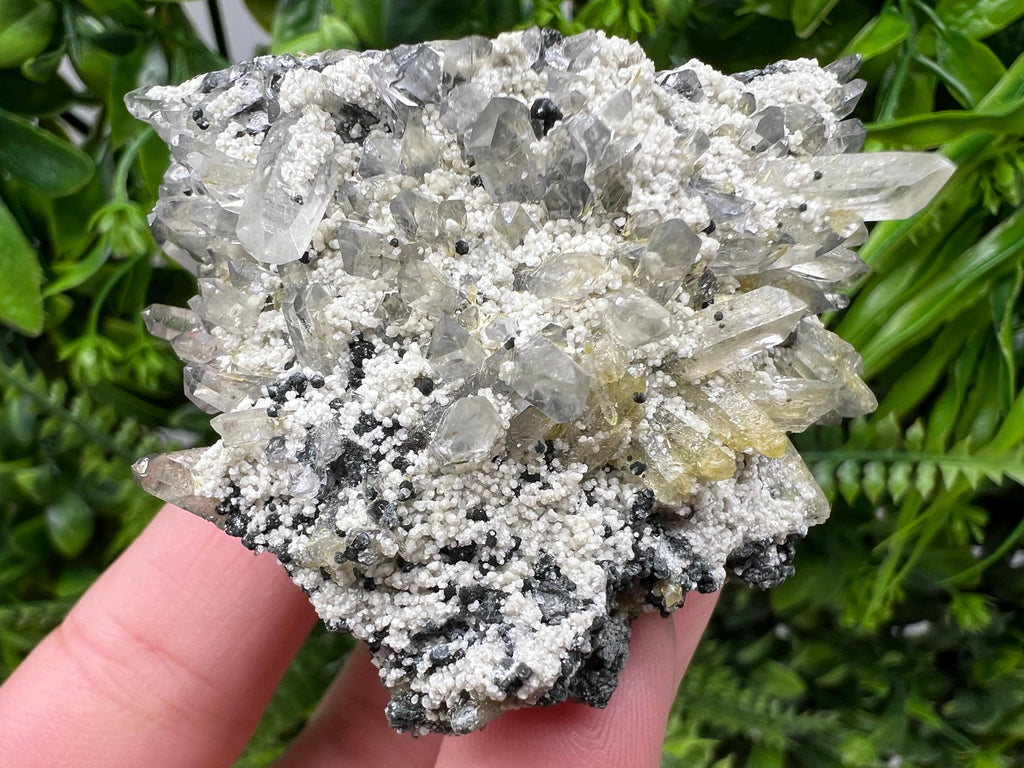Chlorite Epidote Quartz Mineral Specimen, Bulgaria Stone Decor