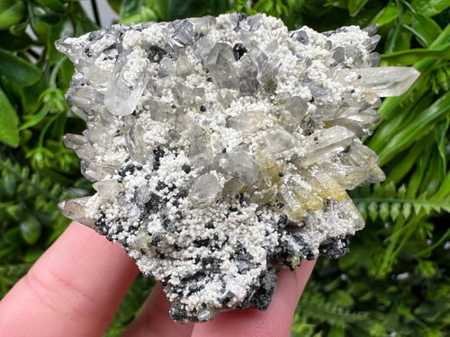 Chlorite Epidote Quartz Mineral Specimen, Bulgaria Stone Decor