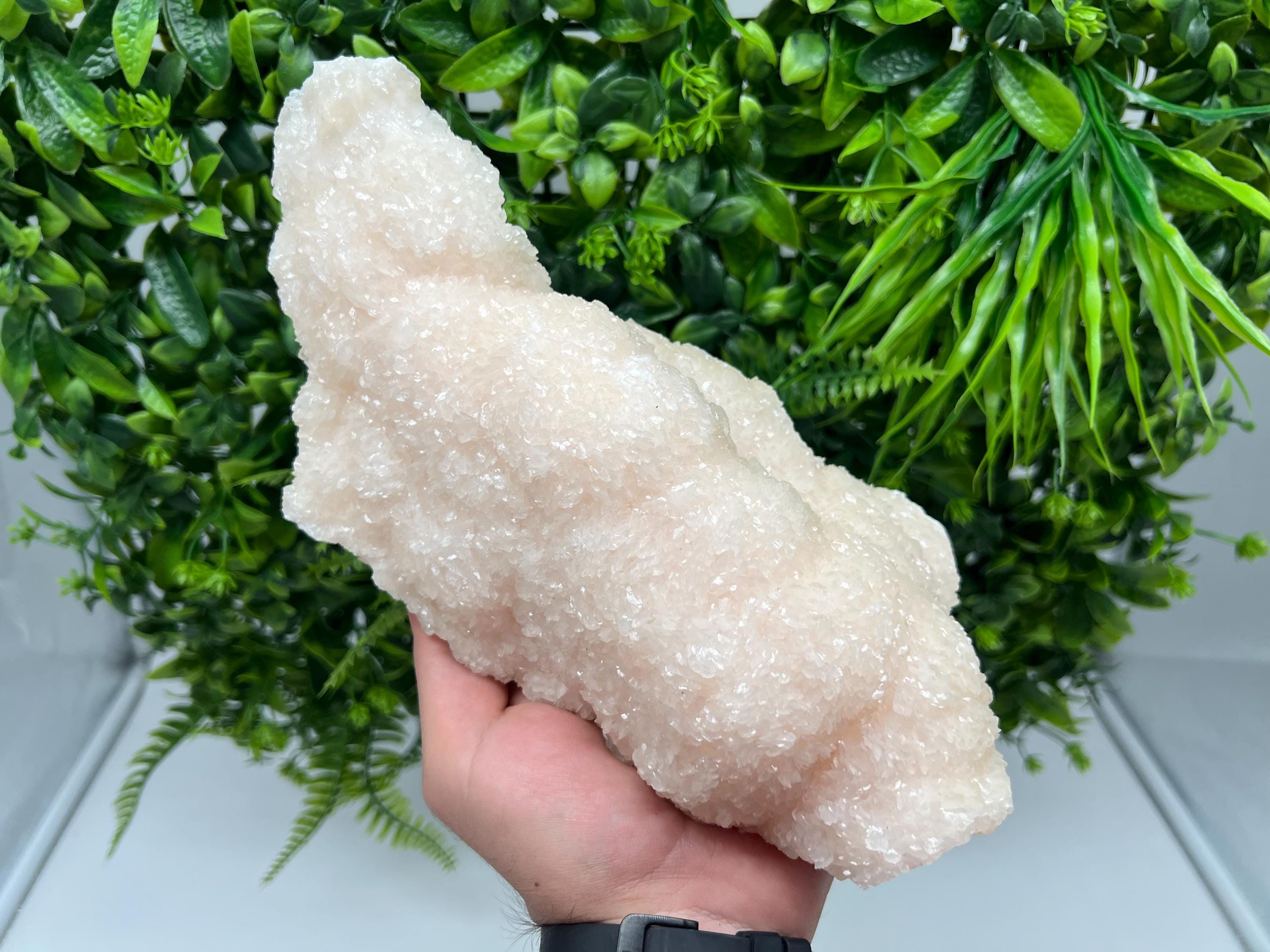 Large Mangano Calcite with Galena, Borieva Mine Crystal