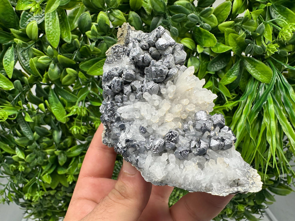 Galena Sphalerite Quartz Calcite Mineral Specimen: Krushev Dol Mine, Bulgaria