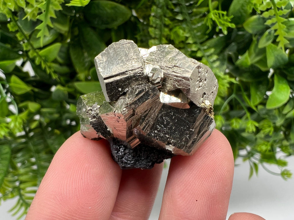 Rare Floating Pyrite Cluster, Fool’s Gold Crystal Decor