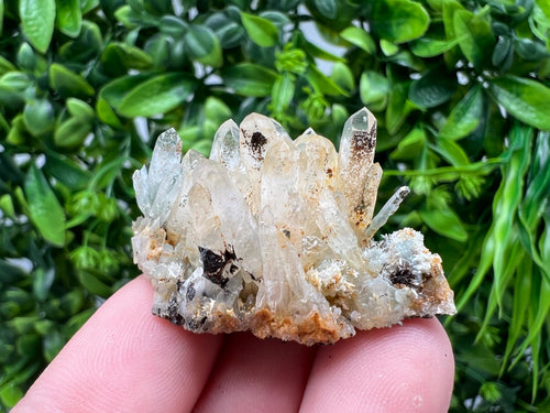 Bulgarian Quartz Mineral Specimen: Iron Oxide Limonite Inclusion