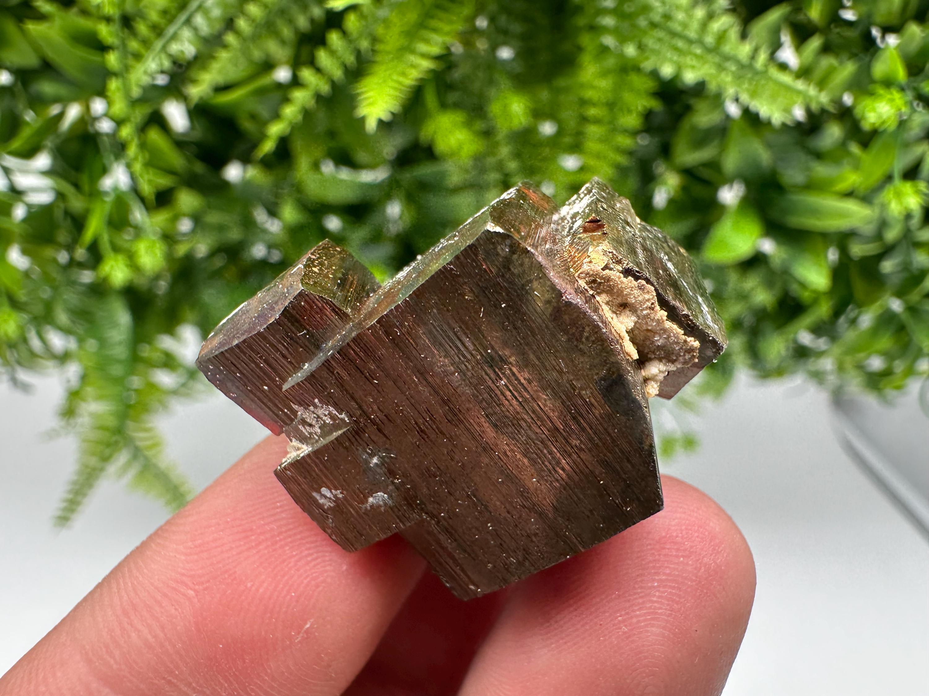 Rainbow Pyrite with Calcite, Natural Mineral Souvenir from Borieva Bulgaria