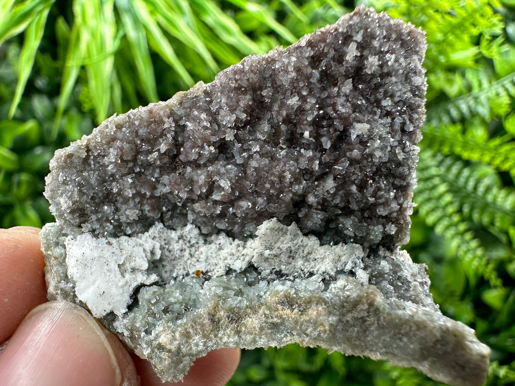 Quartz with Hematite and Chlorite Inclusions, Natural Mineral Specimen