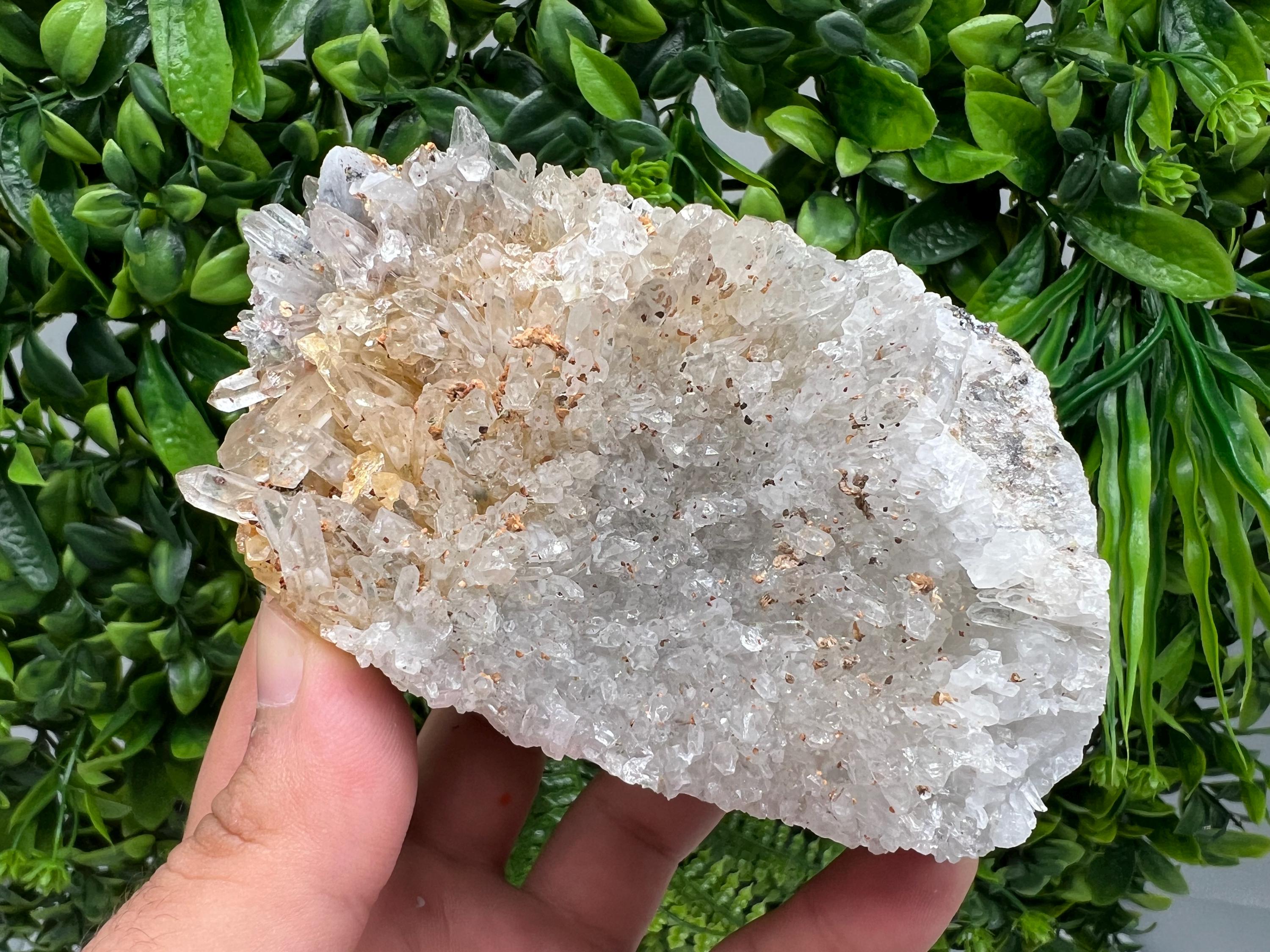 Limonite Quartz Cluster: 9th September Mine, Bulgaria