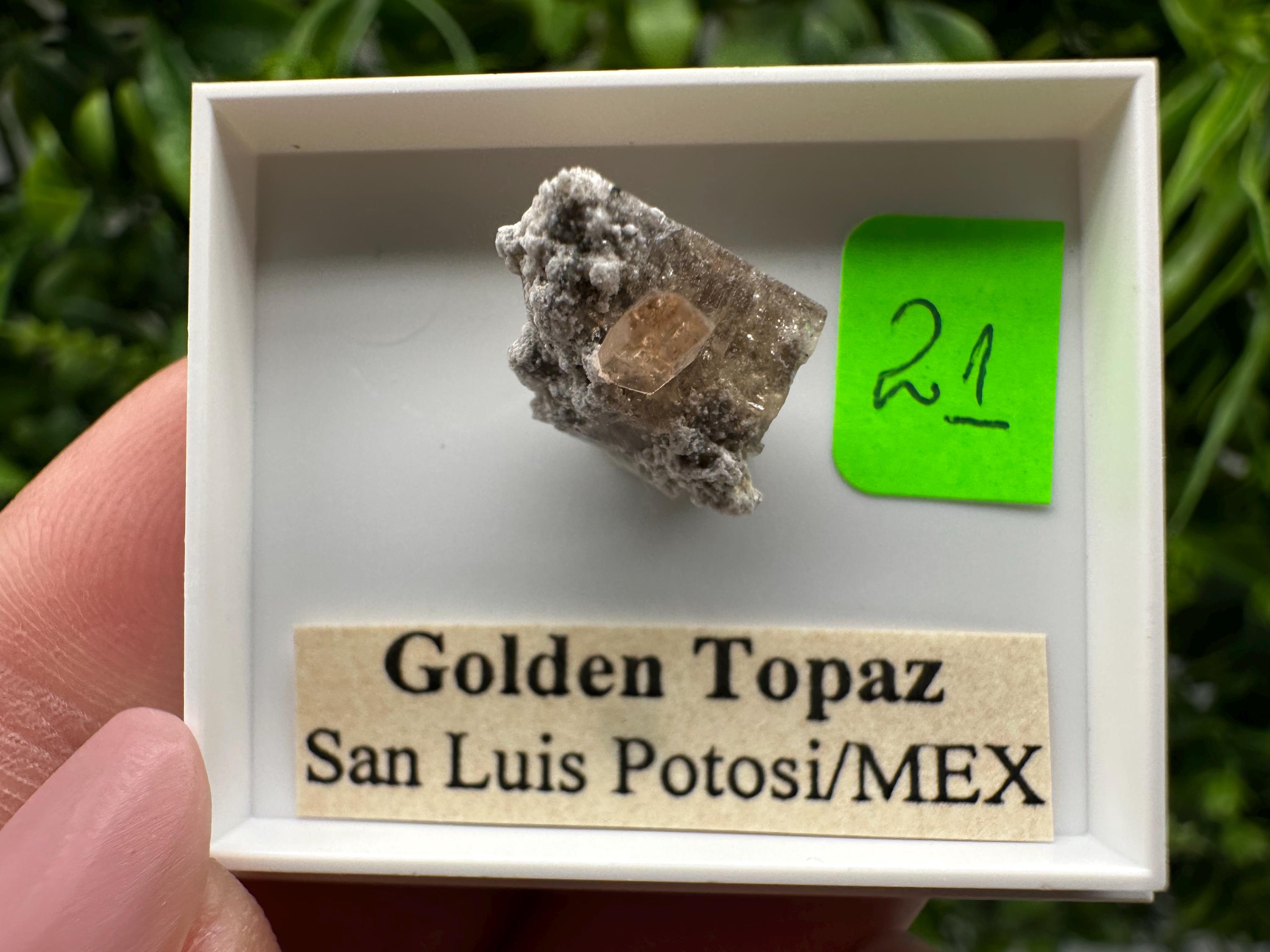 Golden Topaz Crystal, Mineral Specimen from Mexico