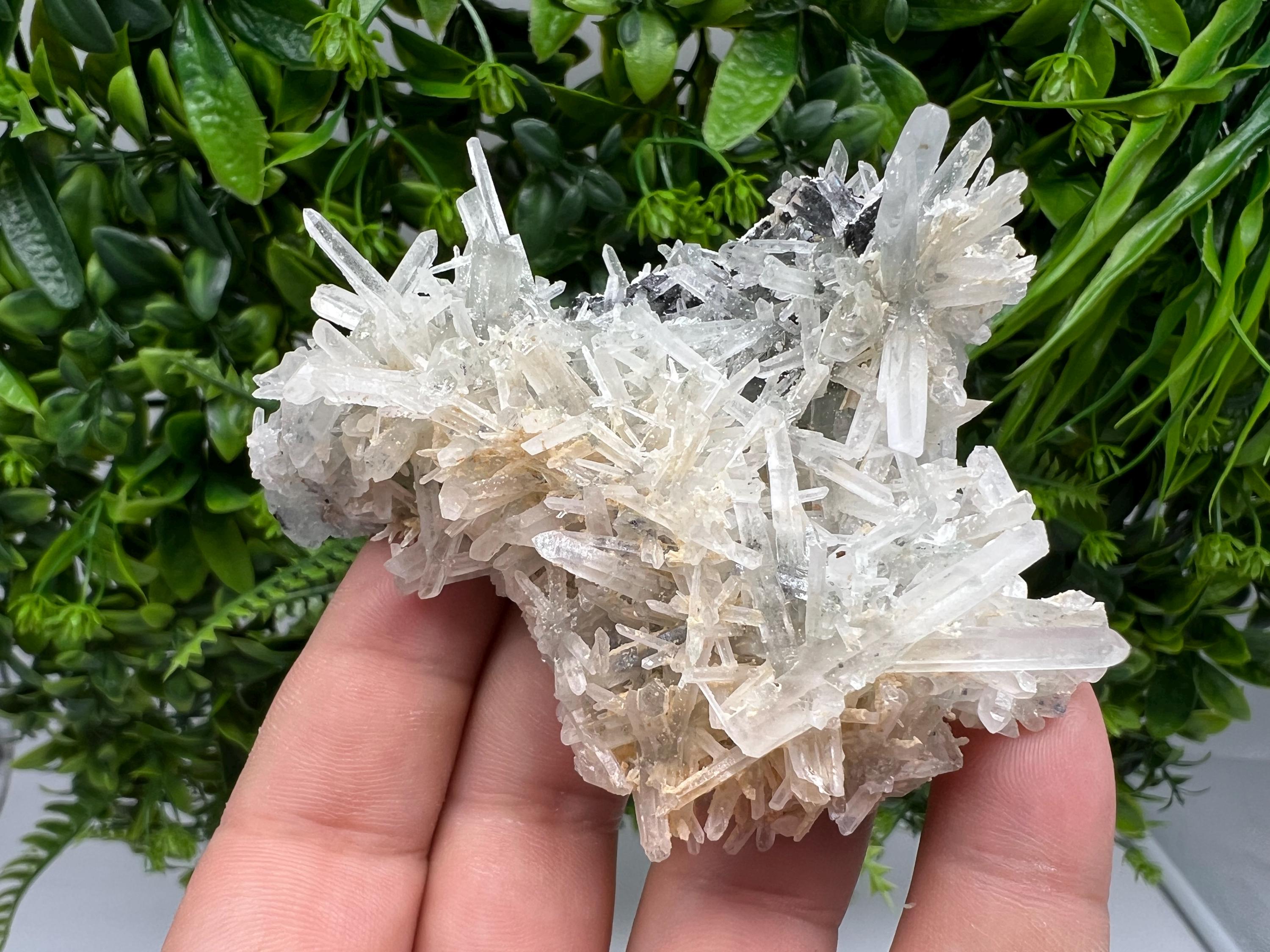 Quartz with Sphalerite Cluster, Krushev dol Bulgaria