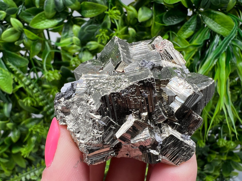 Rare Pyrite Crystal Cluster: Natural Mineral Specimen, Bulgaria