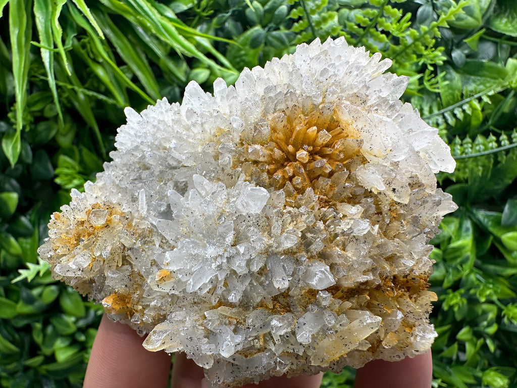 Transparent Quartz Cluster with Mineral Inclusions, Bulgaria