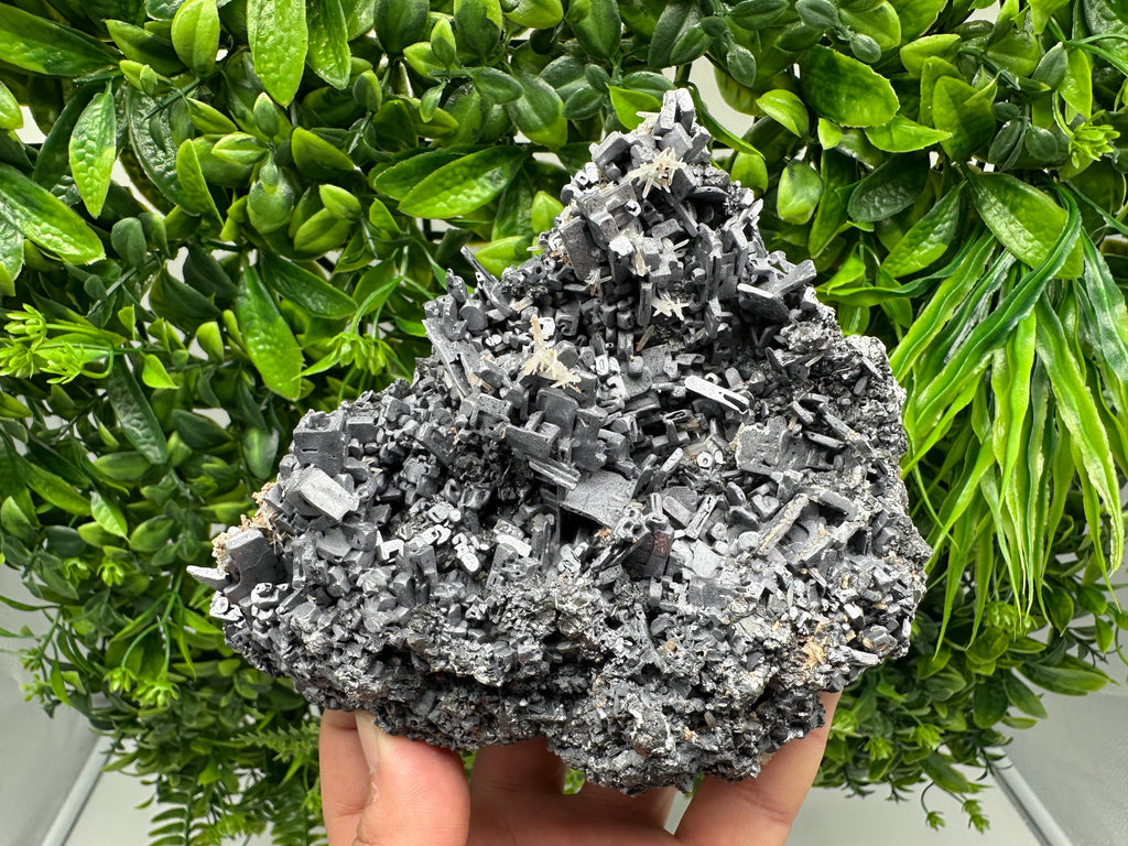 Skeletal Galena on Sphalerite, Natural Crystal Mineral Souvenir
