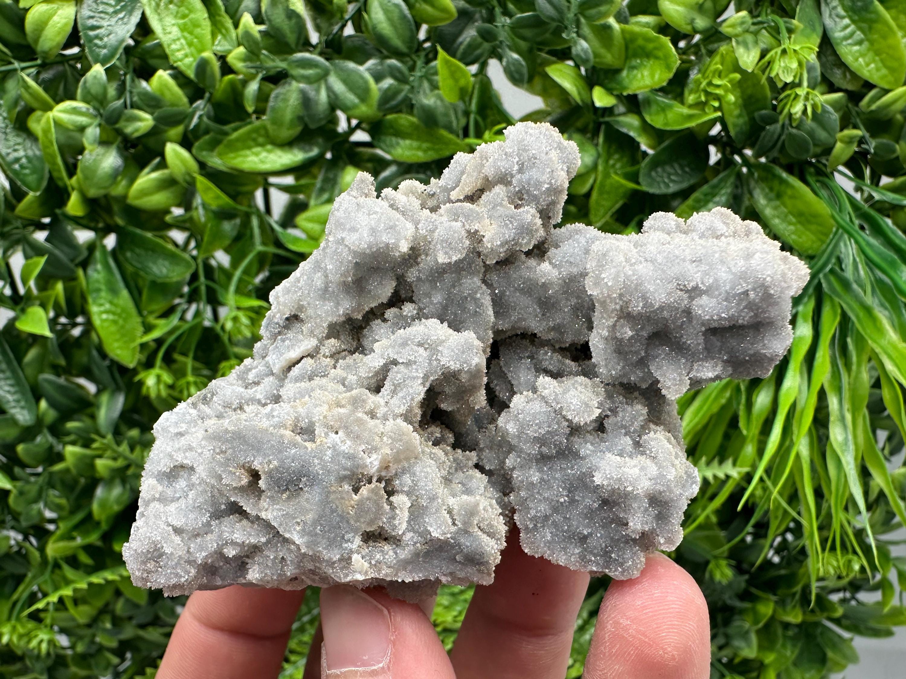 Natural Chalcedony Specimen: India Crystal Stone, Home Decor