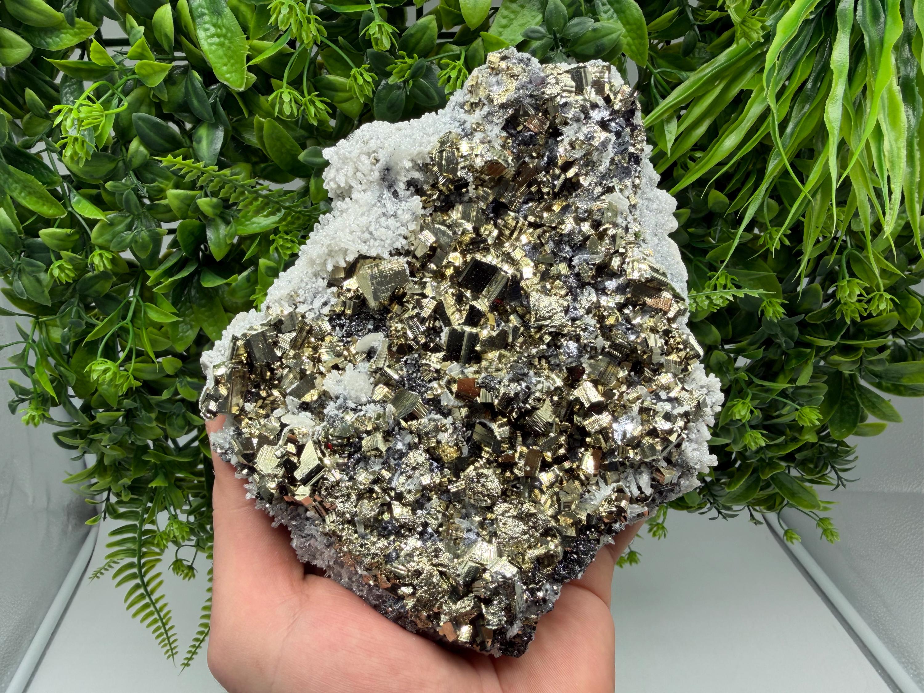 Transparent Quartz with Pyrite, Krushev Dol Mine, Bulgaria