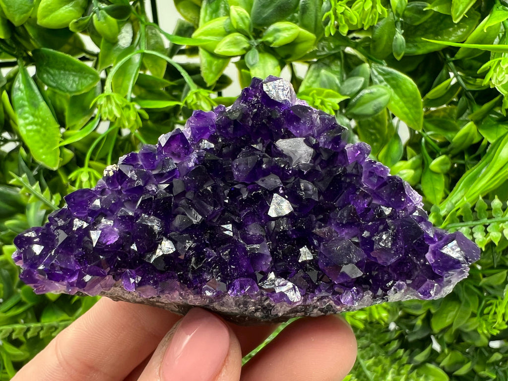 Uruguay Amethyst Crystal: Purple Quartz Home Decor, Energy Stone