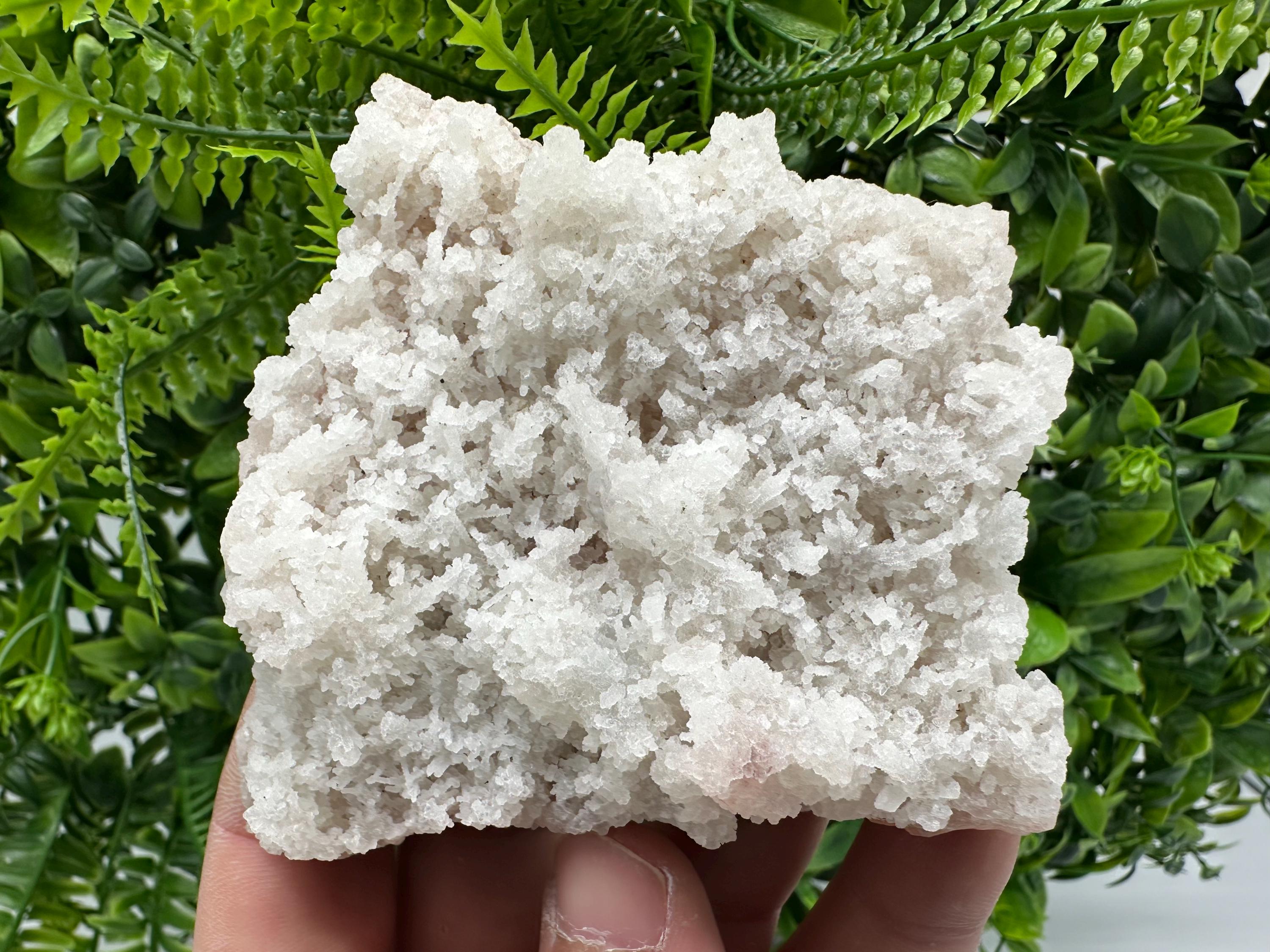 Natural Chalcedony Specimen: India Crystal Mineral, Home Decor