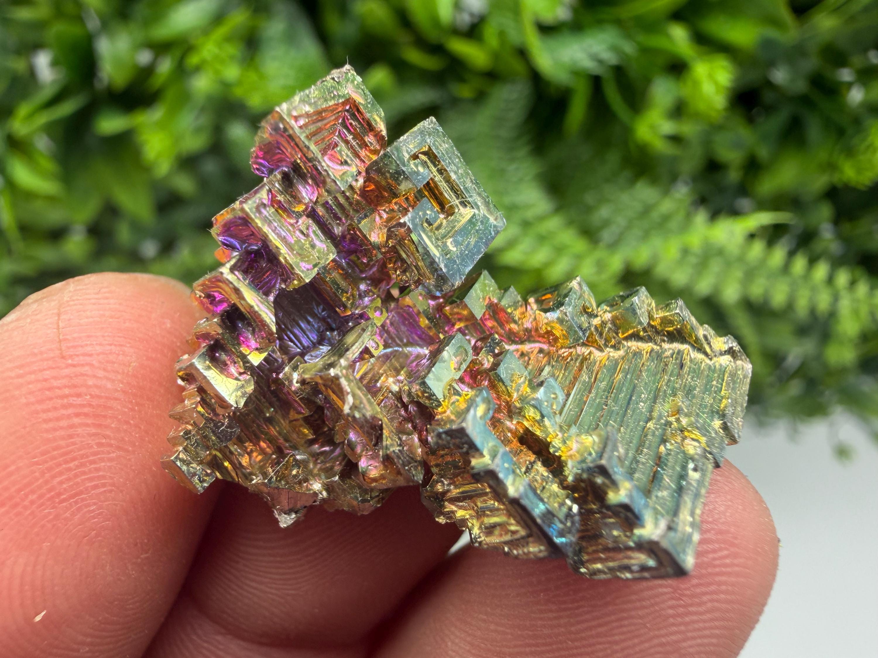 Rainbow Bismuth Crystal: Rare Gemstone Specimen,wholesale Bismuth