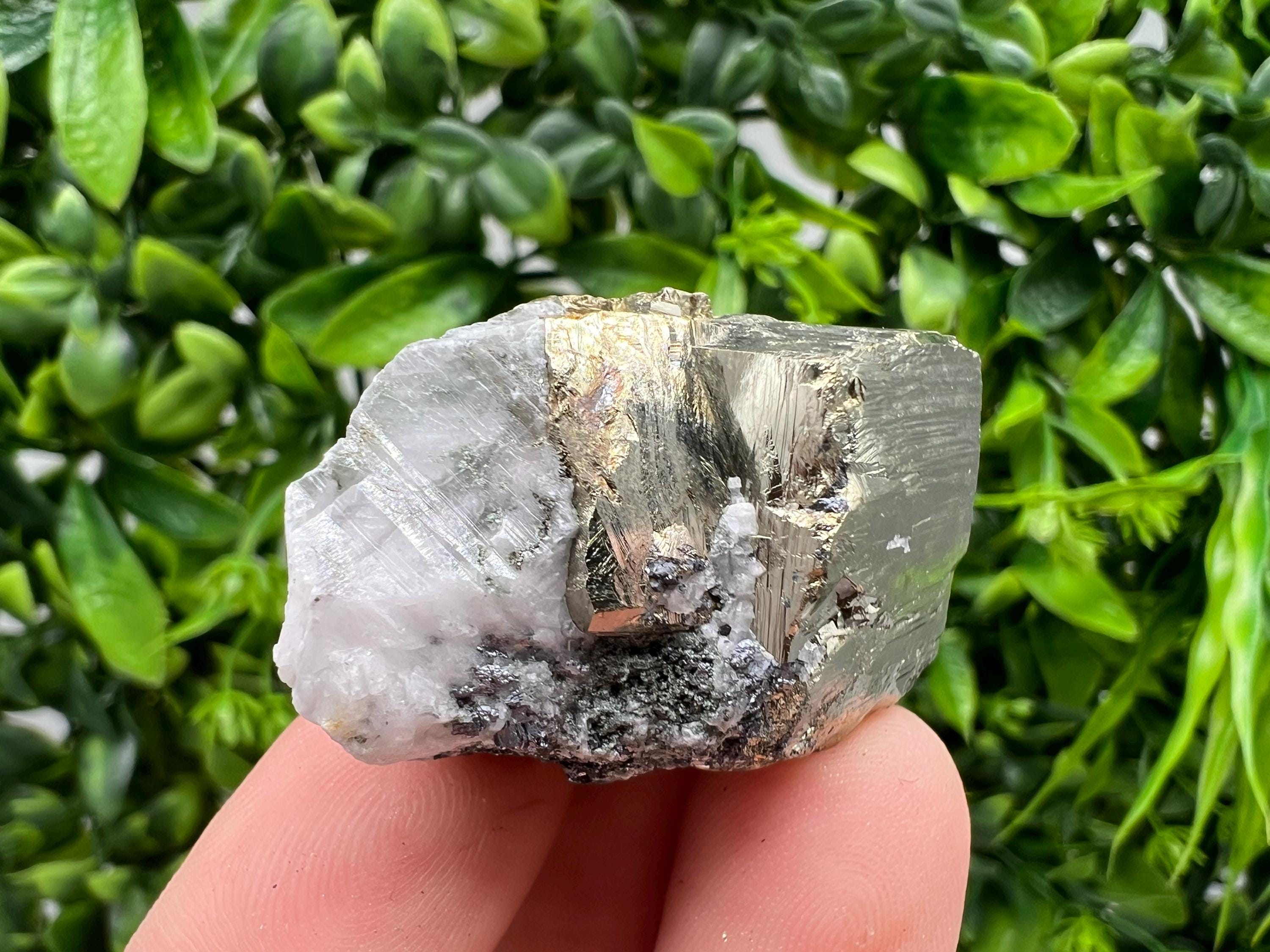 Rare Rainbow Pyrite Cluster: Borieva Mine, Bulgaria