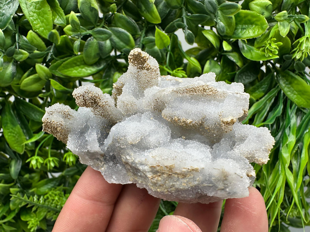 Blue Chalcedony Quartz with Chlorite Inclusions: Krushev Dol Mine Crystal