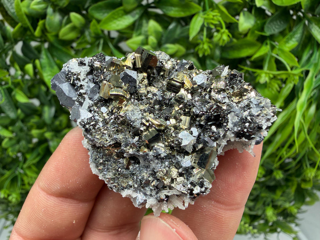 Pyrite Sphalerite Quartz  Mineral Specimen, Krushev dol Mine