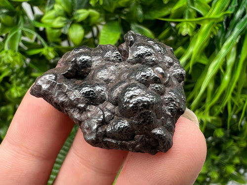 Botryoidal Black Hematite Specimen: Moroccan Crystal, Chakra Reiki