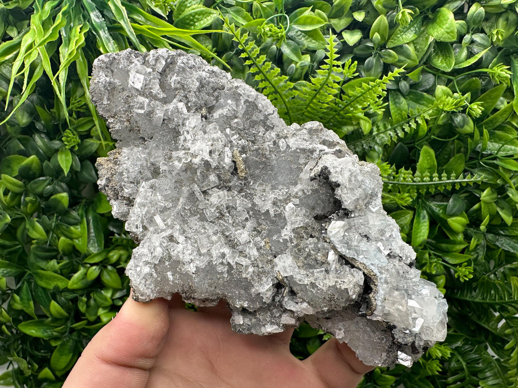 Large Barite Marcasite Cluster on Chalcedony - Androvo Mine, Bulgaria