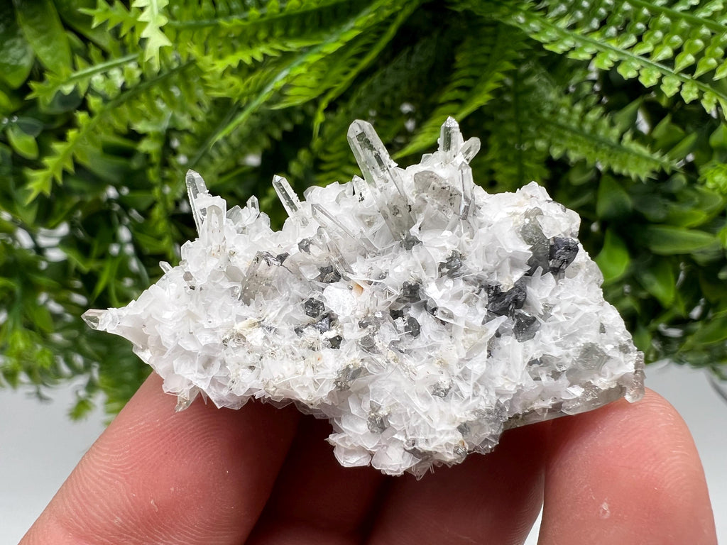 Calcite Quartz on Chlorite Matrix, Borieva Mine Mineral Specimen