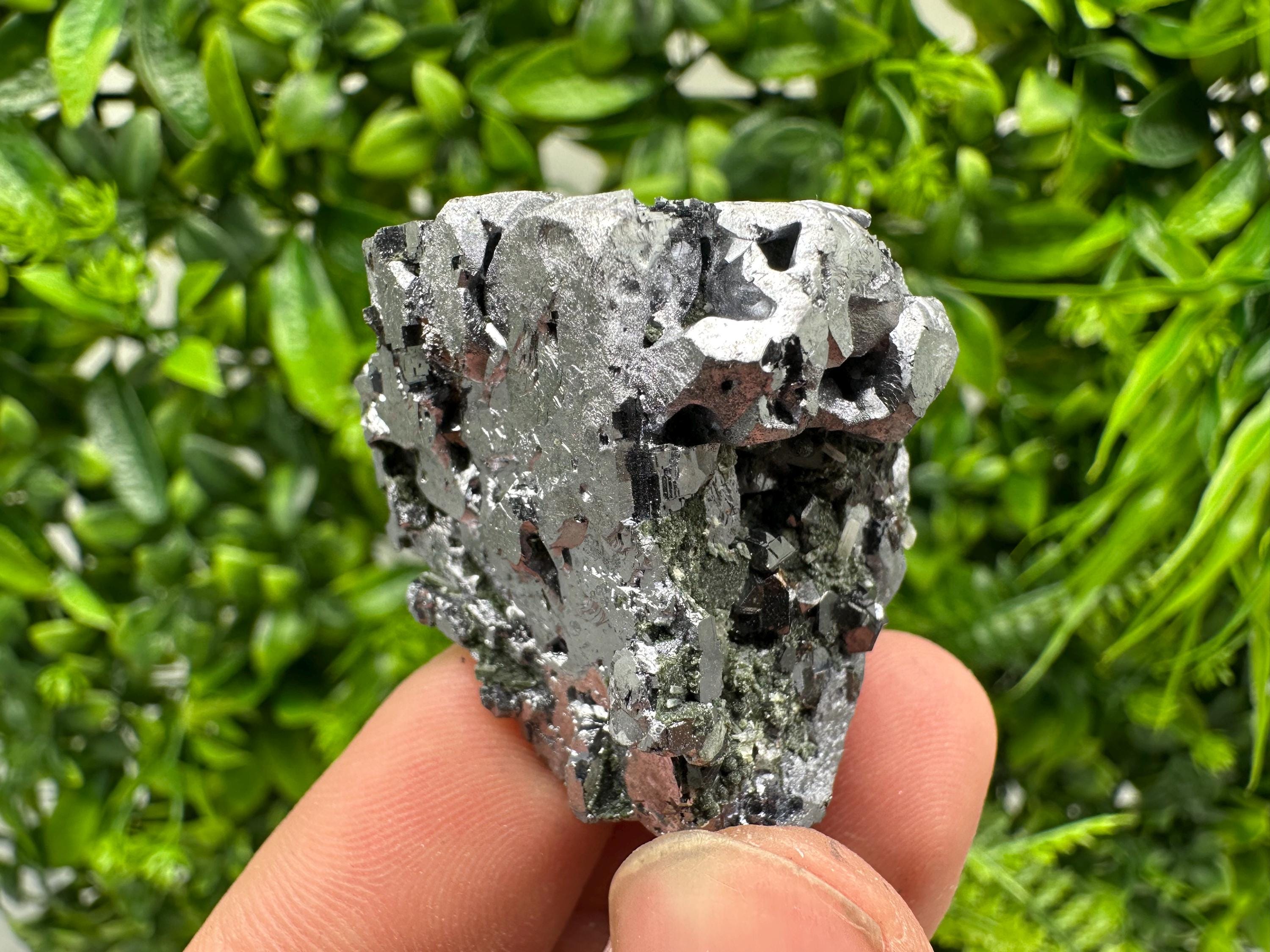 Skeletal Galena on Quartz, Borieva Mine Mineral Specimen