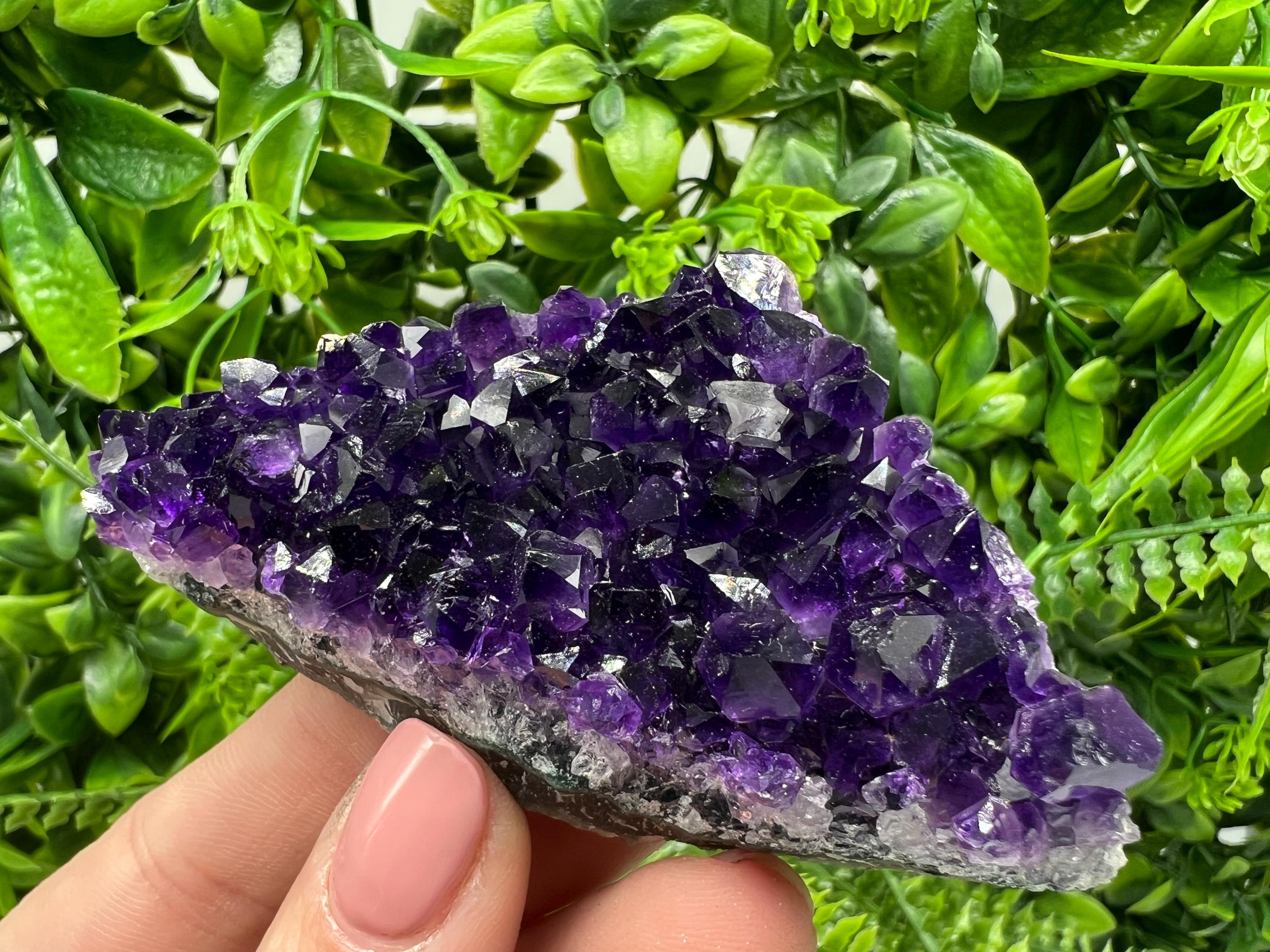 Uruguay Amethyst Crystal: Purple Quartz Home Decor, Energy Stone