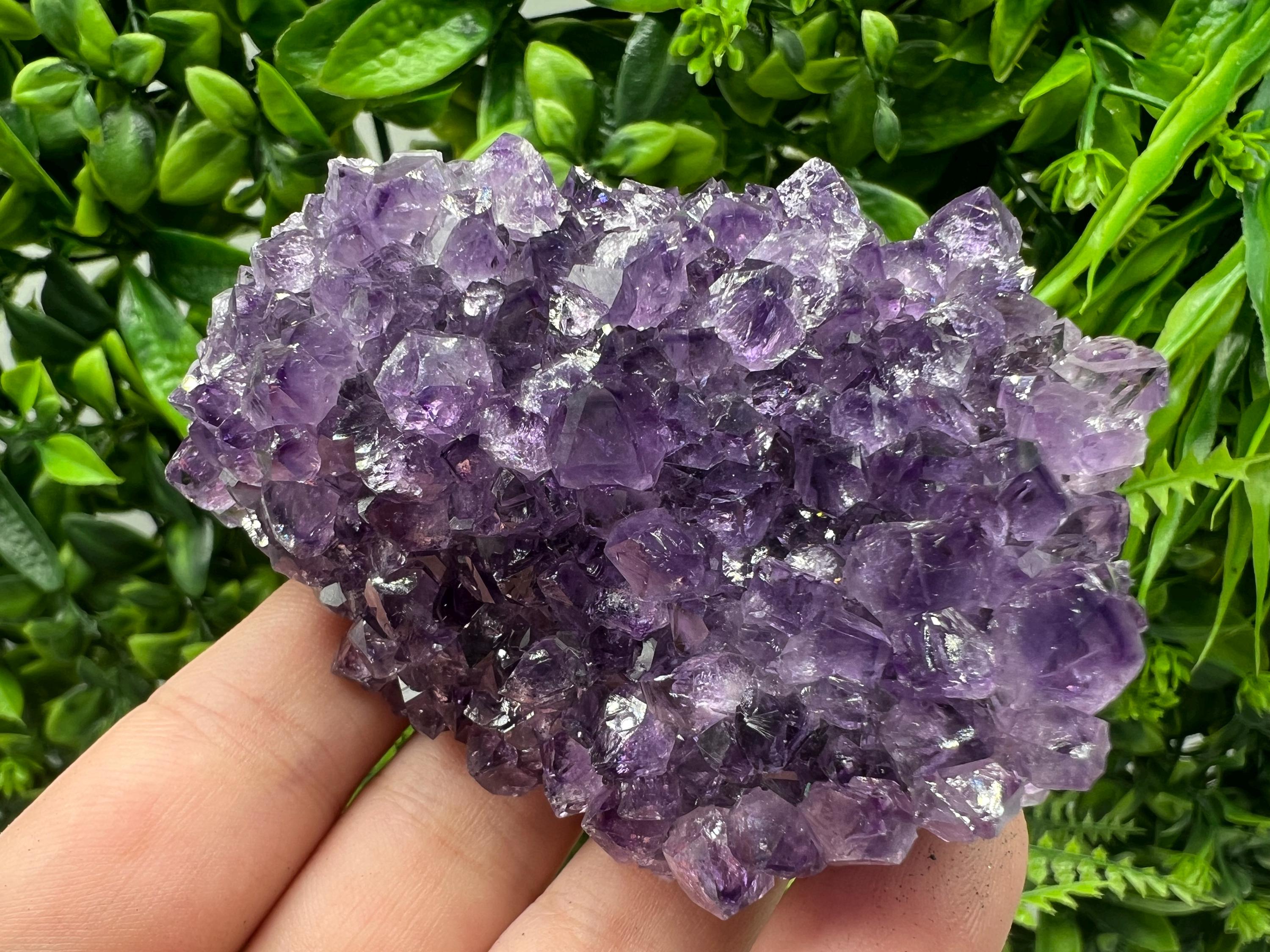 Purple Amethyst Crystal from Uruguay: Natural Energy Decor