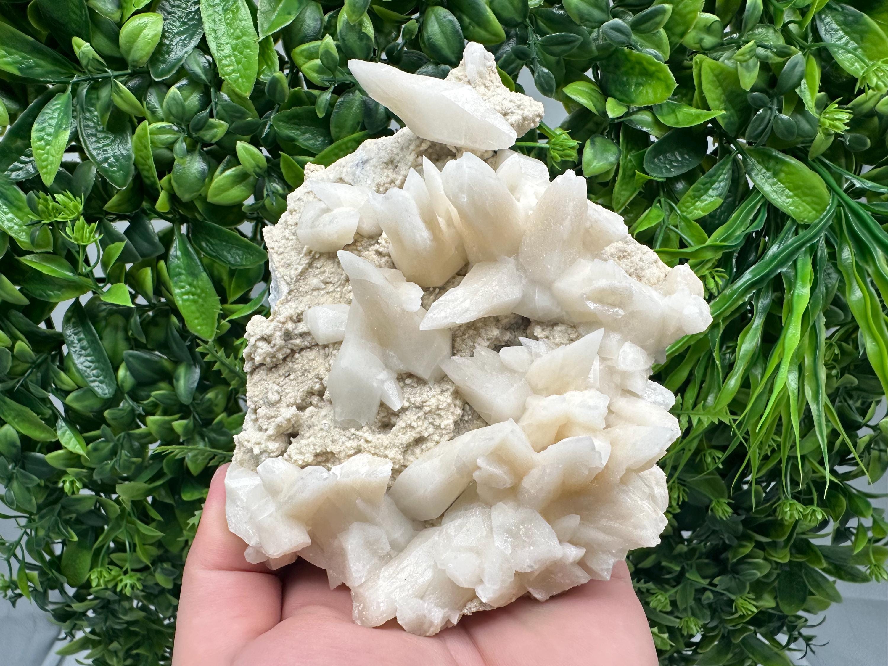 Calcite on Aragonite: Djurcovo Mine, Bulgaria Crystal