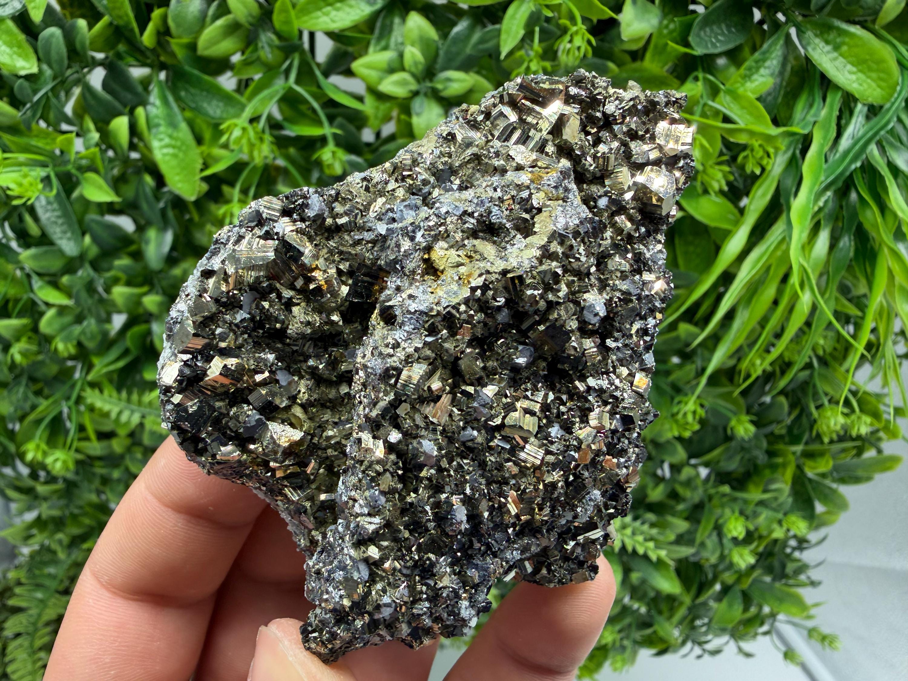 Pyrite Sphalerite Quartz  Mineral Specimen, Krushev dol Mine
