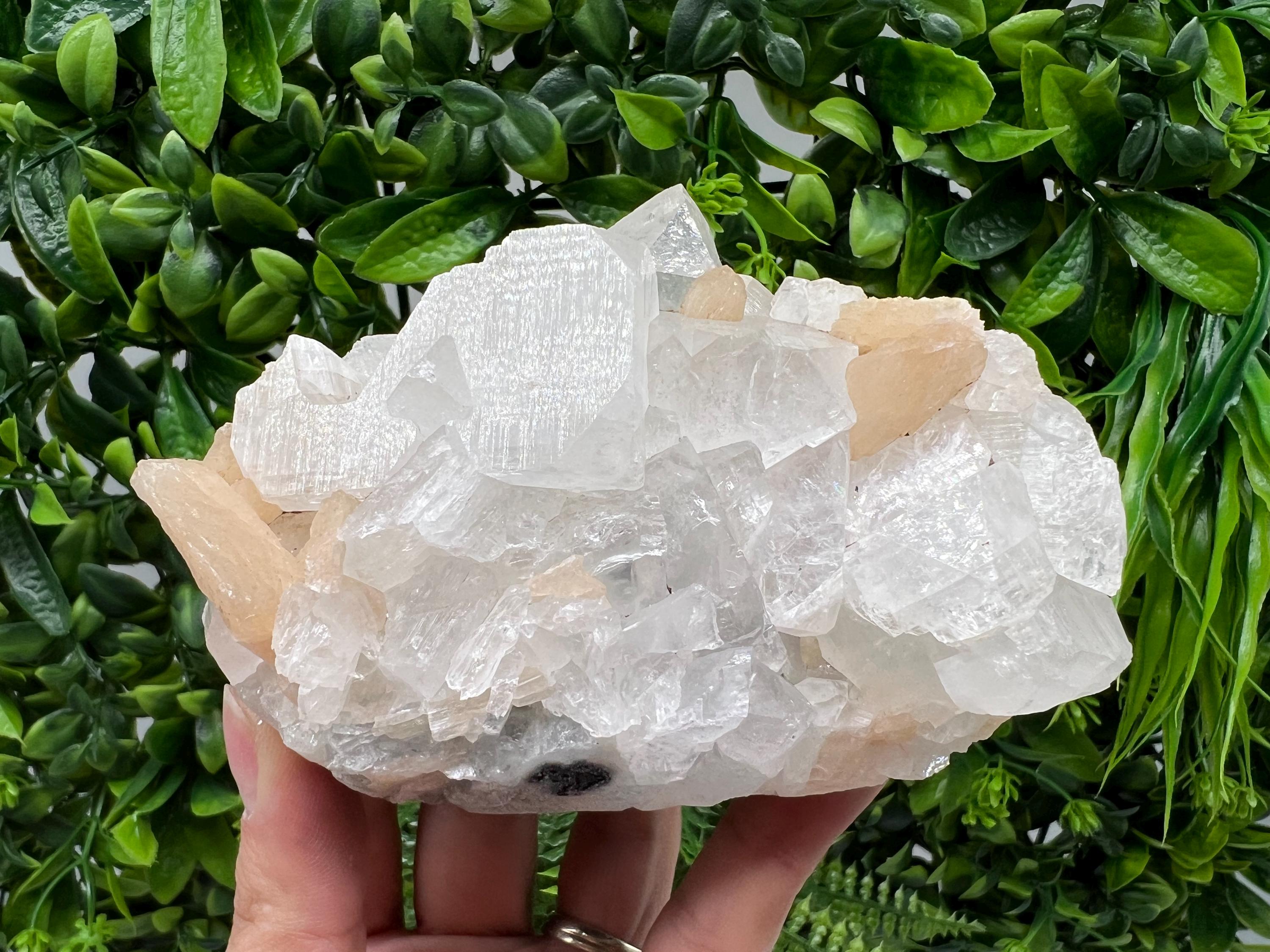 STUNNING Apophyllite,Stilbite,on CHALCEDONY,natural,collection minerals specimen,India ,Mineral,Crystal,Stone Mineral Specimen India Crystal