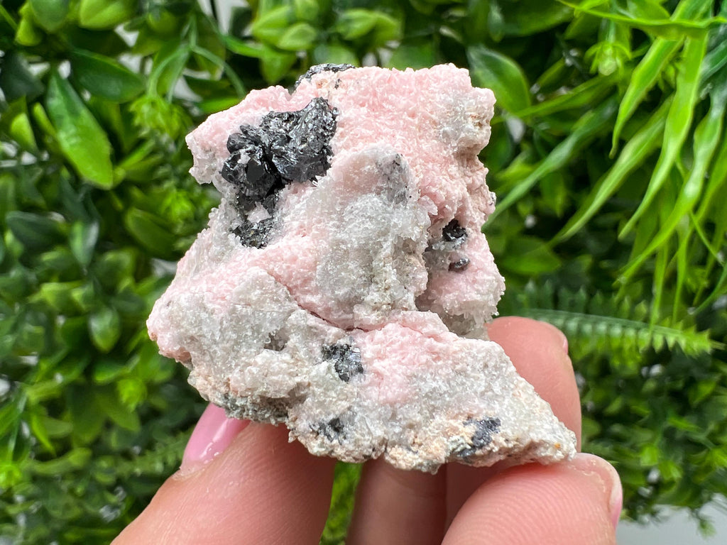 Beautiful Rhodochrosite perfect pink colour Starnica Mine Davidcovo Bulgaria natural minerals souvenir crystal gift home decor stone gift