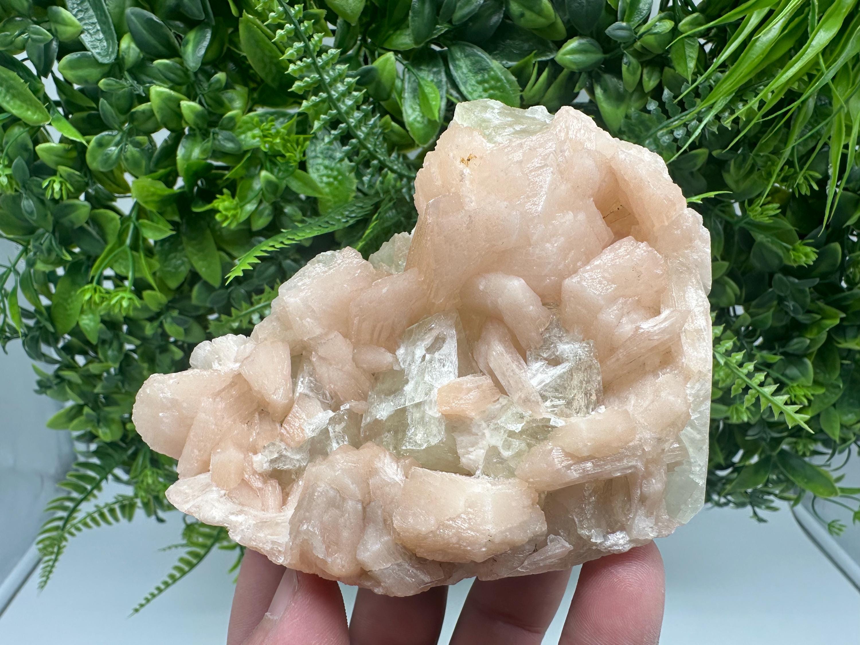 Apophyllite Stilbite on Chalcedony, India Crystal Specimen